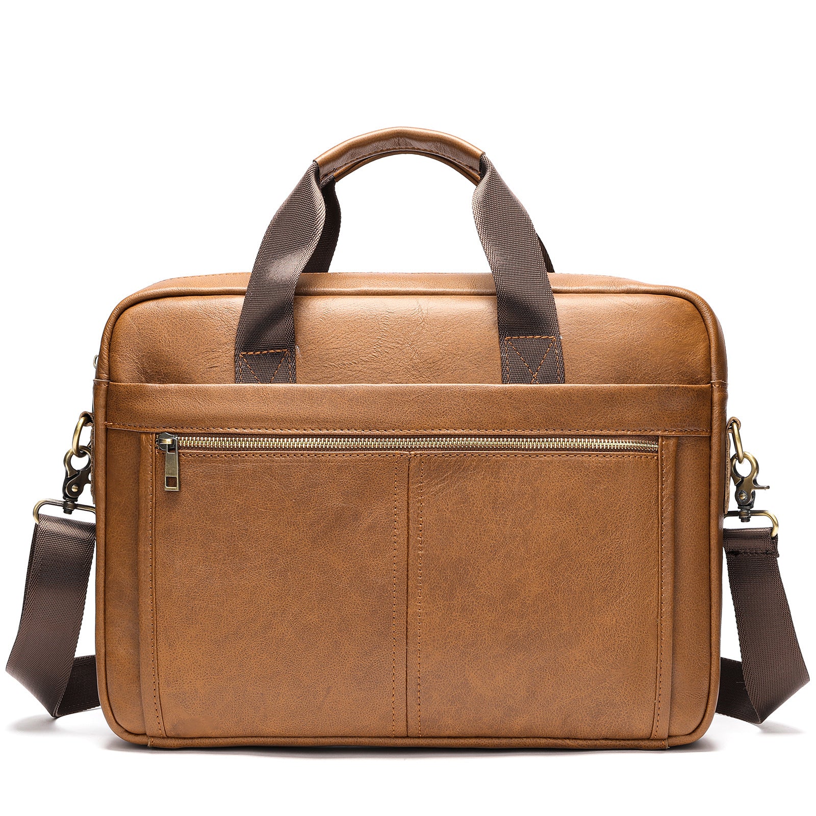 Fashion Personality Men's First Layer Cowhide Handbag