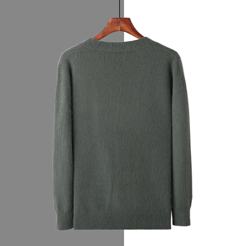 Men's V-neck Button Cardigan Knitted Long Sleeve