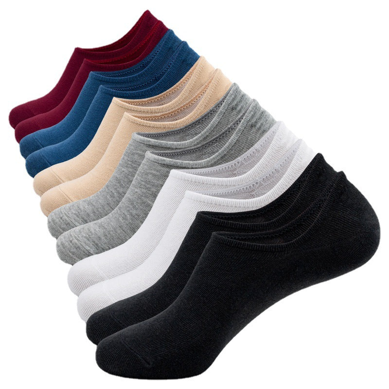 Summer Thin Shallow Mouth Invisible Breathable Casual Men's Socks