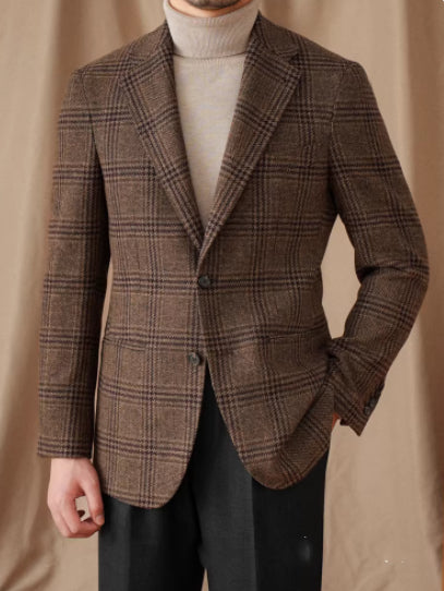 50 Wool Retro Italian Gentlemans Attire Warm High-End Tailored Suit
