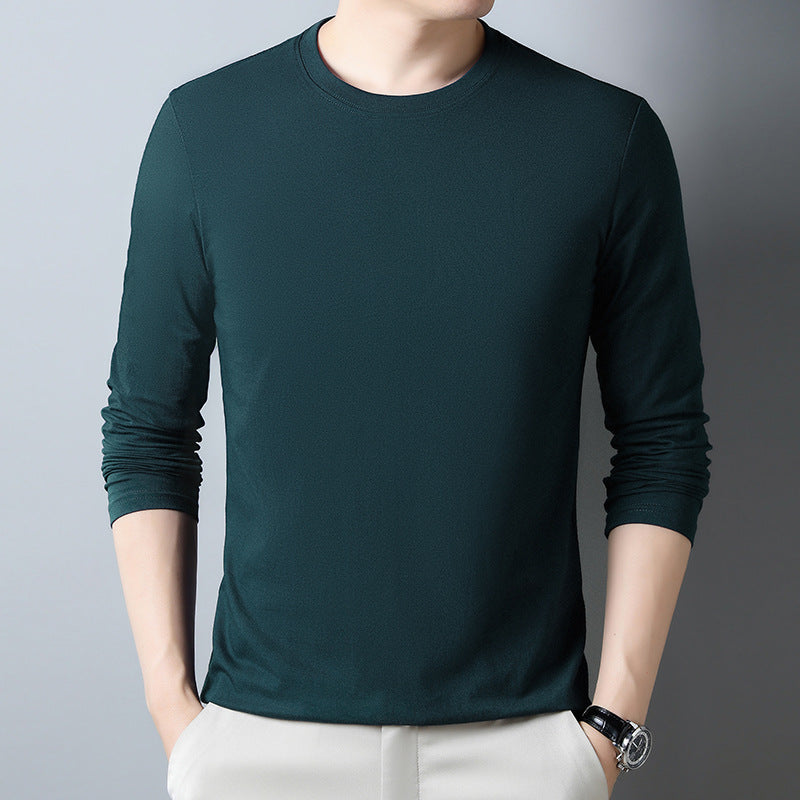 Mens Long-sleeve T-shirt Pure Cotton Hoodie