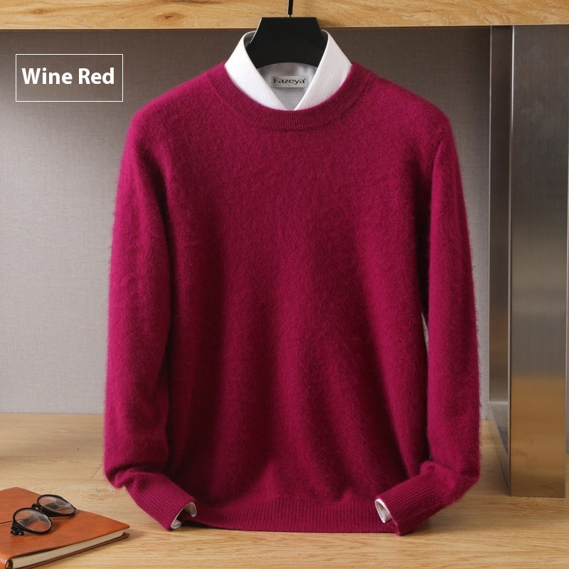 Thermal Head Cover Knit A Sweater Autumn And Winter Round Neck