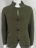 Men's Slim Stand Collar Knitted Fall Winter Coat