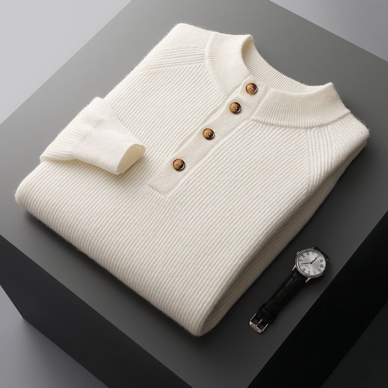 Autumn And Winter New Semi-high Neck Cashmere Sweater
