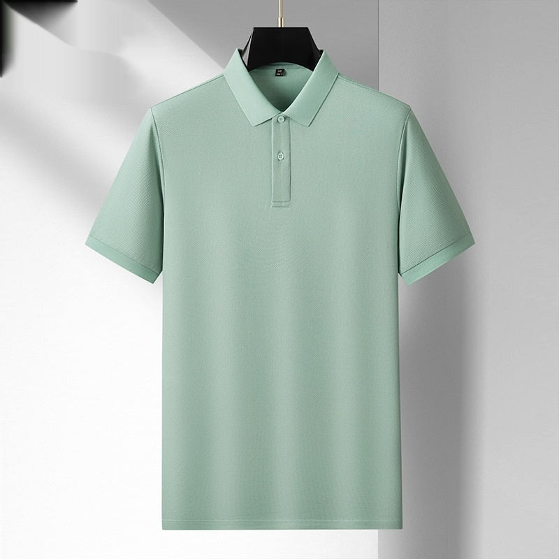 Cotton Mercerized Mens Polo Shirt High-End Feel Pure Cotton Lap