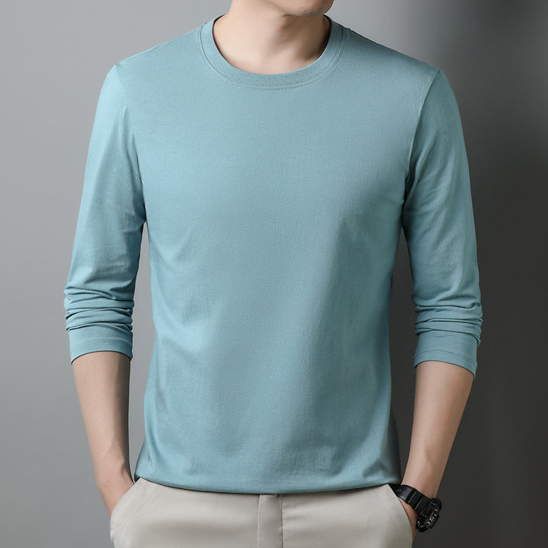 Mens Long-sleeve T-shirt Pure Cotton Hoodie
