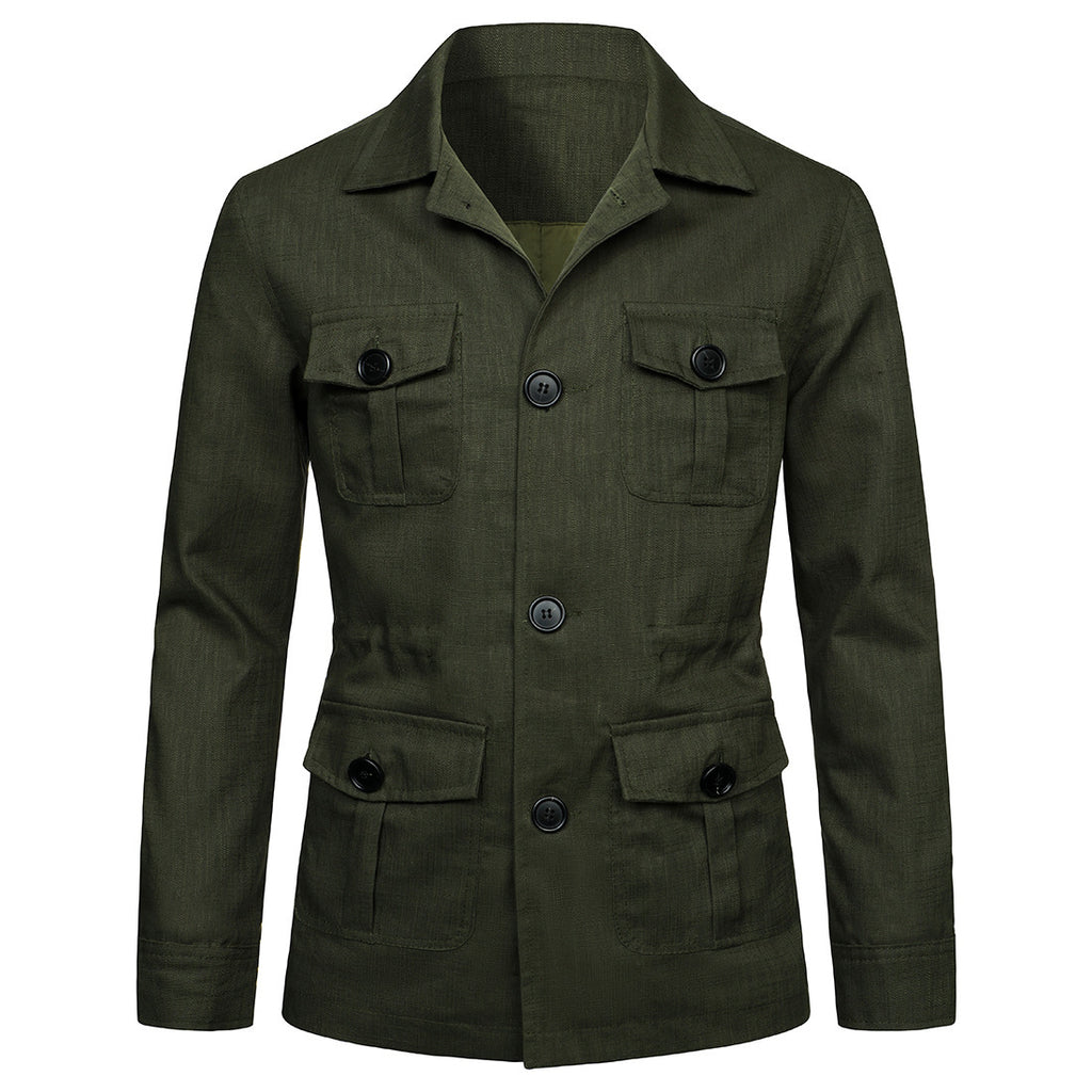 Linen Jacket British Retro Gentry