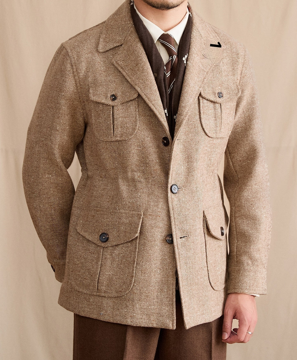 Wool Vintage Pocket British Leisure Warm Commuter Jacket