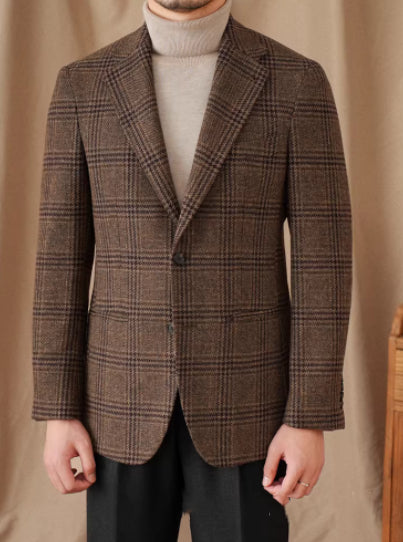 50 Wool Retro Italian Gentlemans Attire Warm High-End Tailored Suit