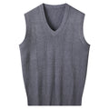 Spring And Autumn V-neck Loose Vest For Middle-aged And Elderly Men Casual Vest