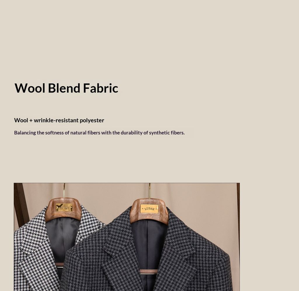 New Wool Suit Jacket Casual Mens