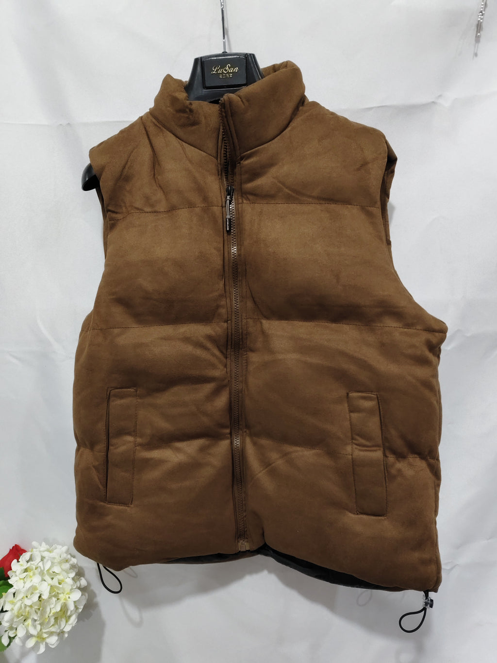 Leather Men's Horizontal Vest Jacket