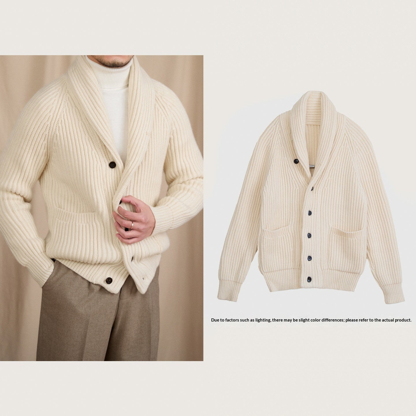 Casual  Warm  And Stylish Mens Commuter Sweater Cardigan