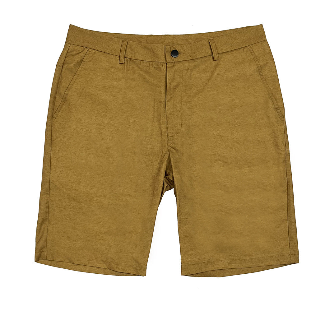 Mens Casual Dress Pants With A Belt That Offers Moderate Stretch