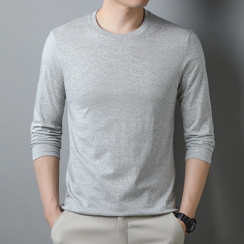 Mens Long-sleeve T-shirt Pure Cotton Hoodie