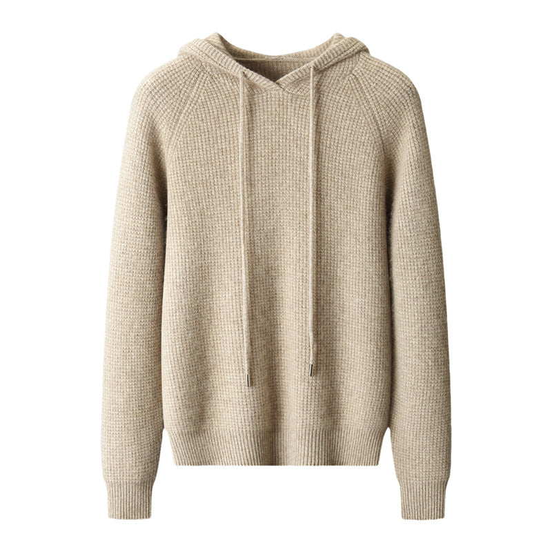 Autumn And Winter New Cross-border Hooded Cashmere Sweater