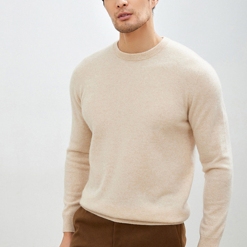 Men's Long Sleeve Pullover Business Casual Sweater Autumn And Winter Wild Thickened