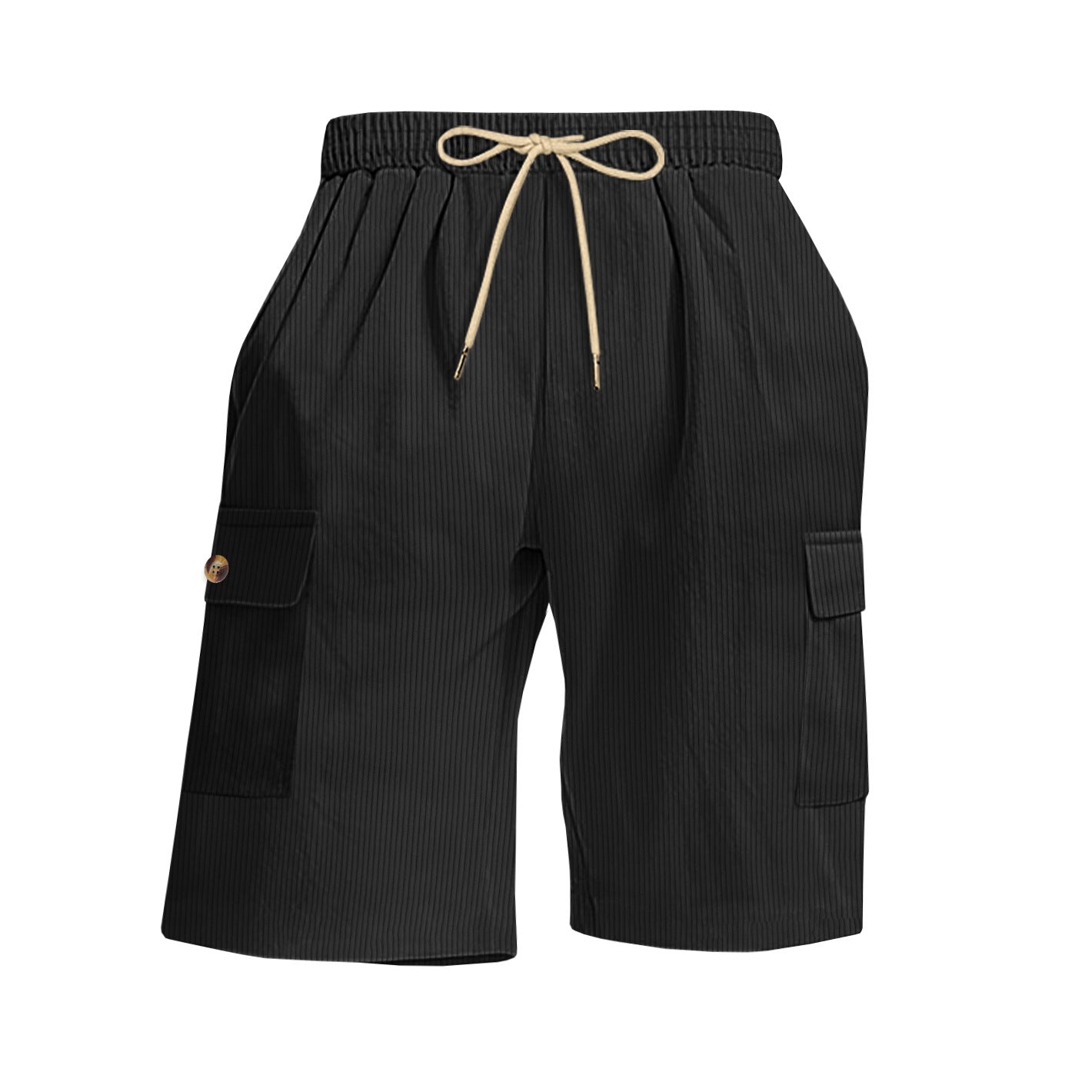 Mens Corduroy Multi-Pocket Shorts For Sports