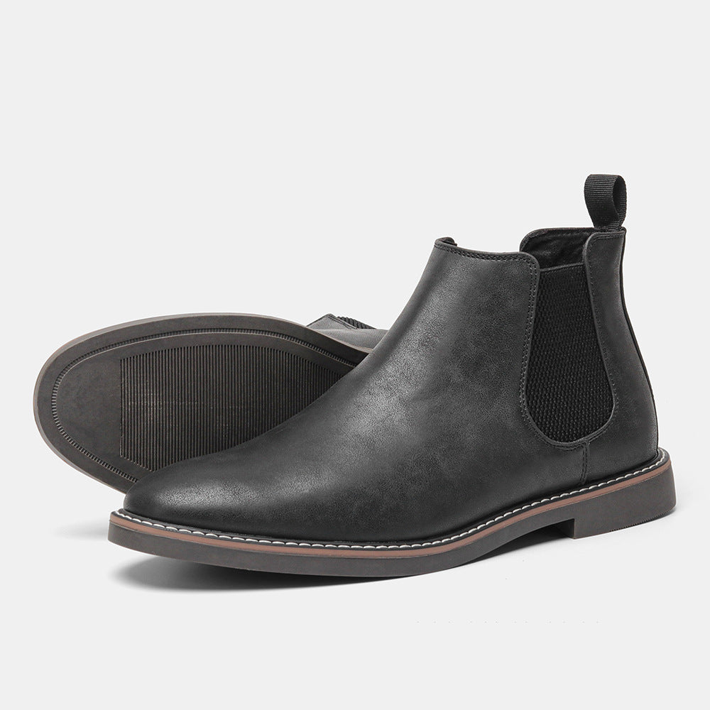 Chelsea Men's Boots Formal High-top  British Casual Single