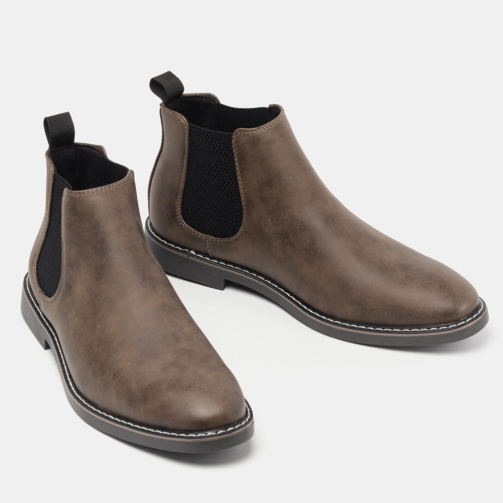 Chelsea Men's Boots Formal High-top  British Casual Single