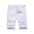 Men's Denim Shorts Summer Ripped Stretch