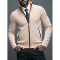 Men's Stand-up Collar Knitted Sweater Coat