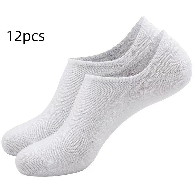Summer Thin Shallow Mouth Invisible Breathable Casual Men's Socks