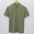 High-end 120-count Double-sided Mercerized Cotton Mens Short-sleeve Polo Shirt