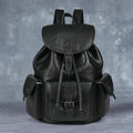 Genuine Leather Retro Backpack, Casual Soft Leather Bag, Hiking Backpack