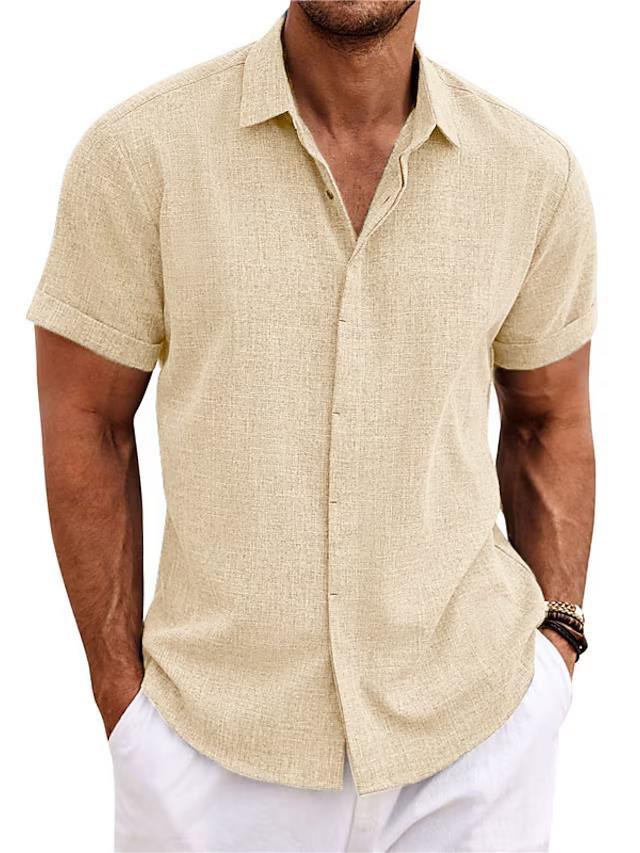 Beach Plus Size Men's Short-sleeve Shirt