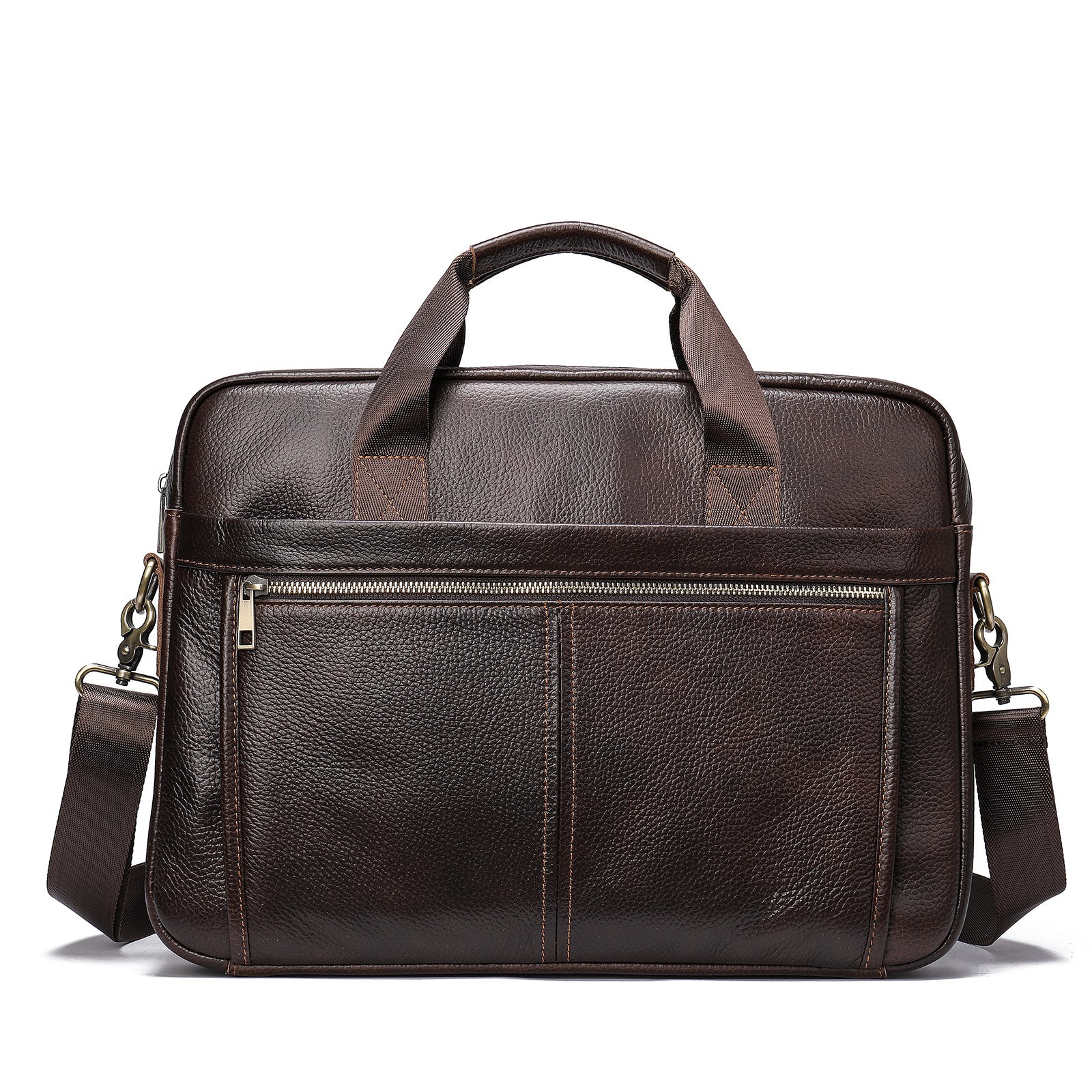Fashion Personality Men's First Layer Cowhide Handbag