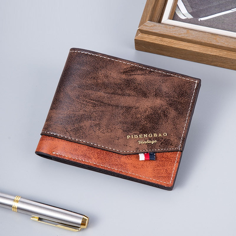 Two-fold Thin Retro Fashion Wallet