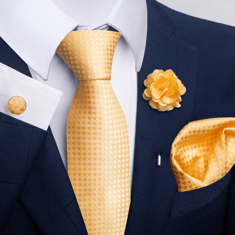 Men's Tie Suit Pocket Square Combo 8