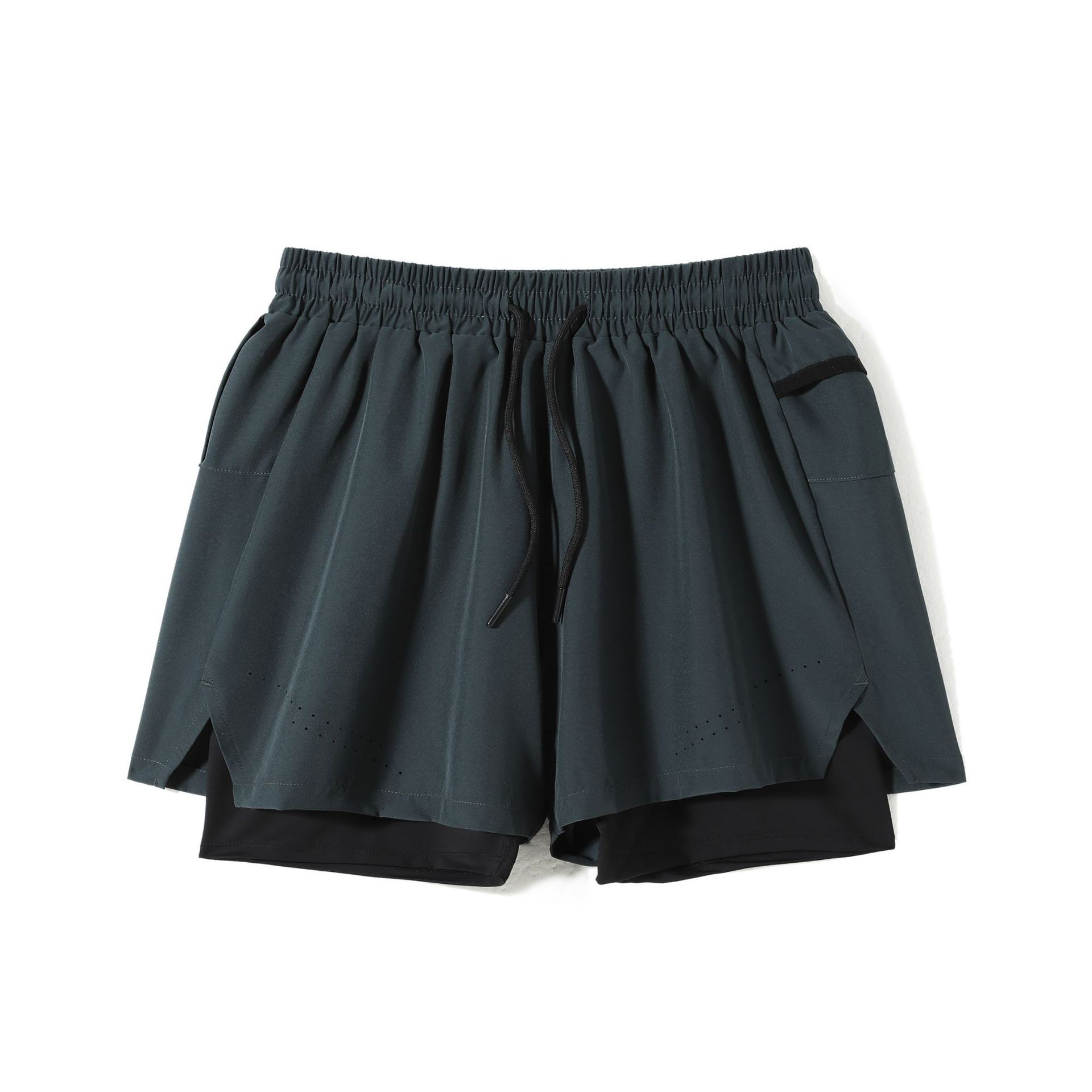 Men's Double-Layer Sports Shorts