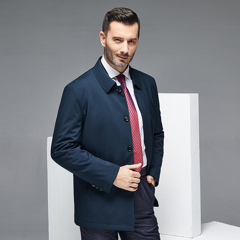 Men's Mid-Size Business-Casual Jacket Coats