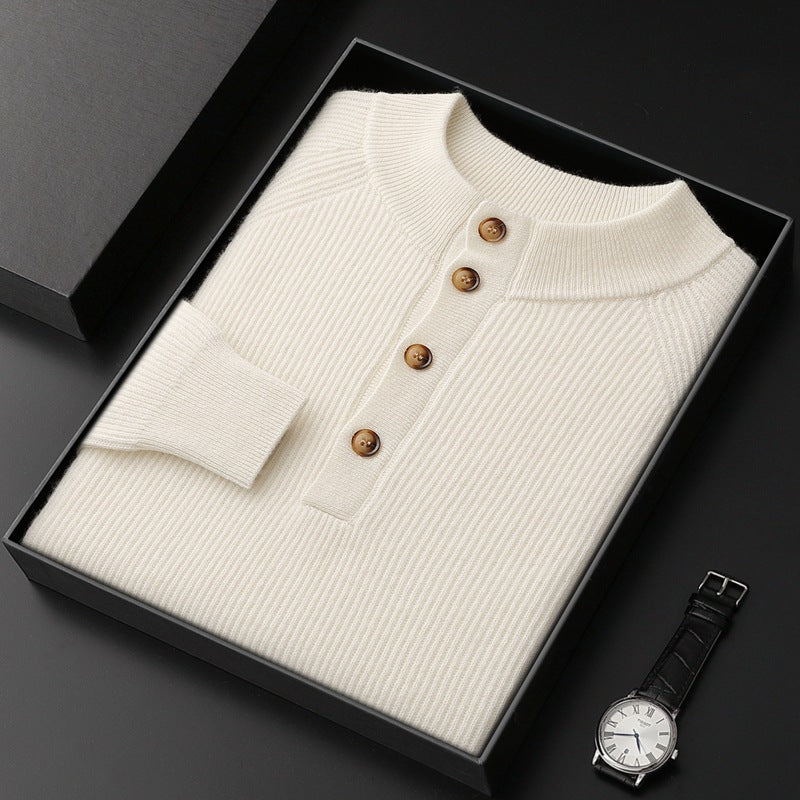 Autumn And Winter New Semi-high Neck Cashmere Sweater
