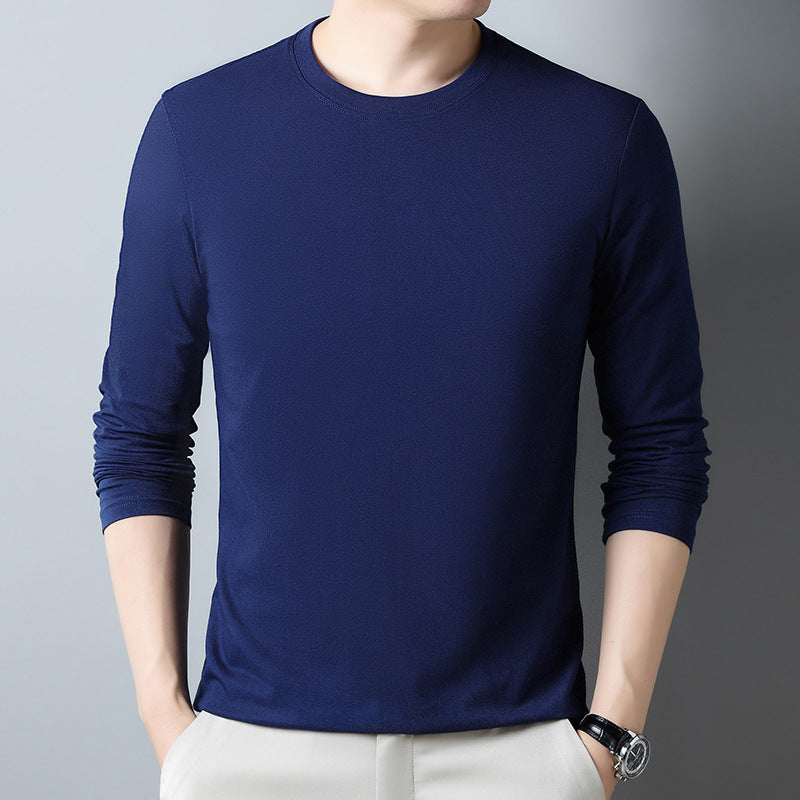 Mens Long-sleeve T-shirt Pure Cotton Hoodie