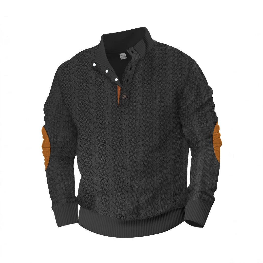 Trendy New Patch Embroidery Men's Sweatshirt