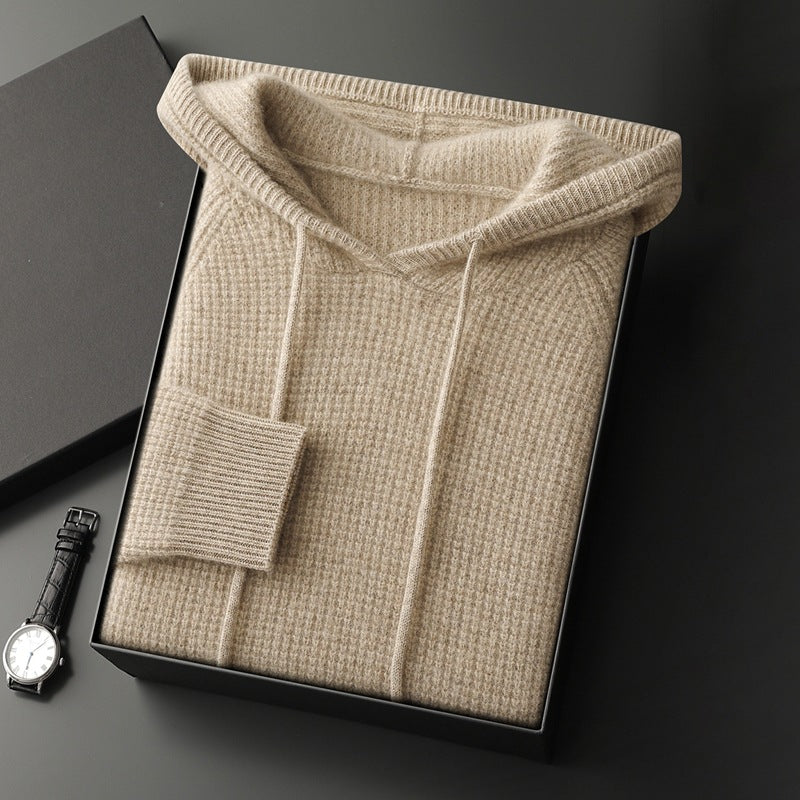 Autumn And Winter New Cross-border Hooded Cashmere Sweater