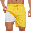 European And American 3D Digital-printed Mens Double-layer Beach Shorts