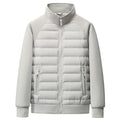 Short Stitching Down Jacket Men's Lightweight Warm Stand Collar