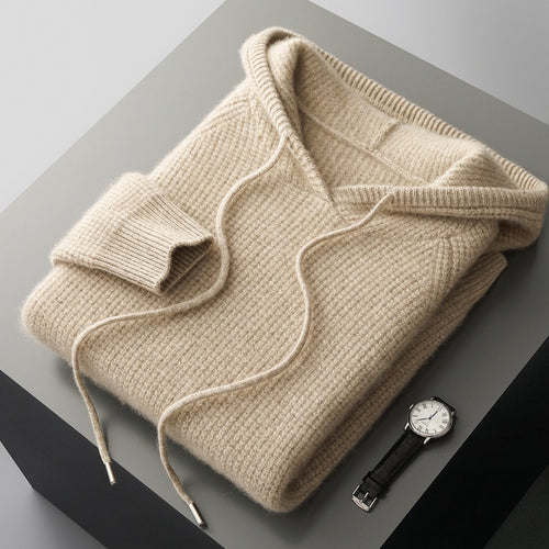 Autumn And Winter New Cross-border Hooded Cashmere Sweater