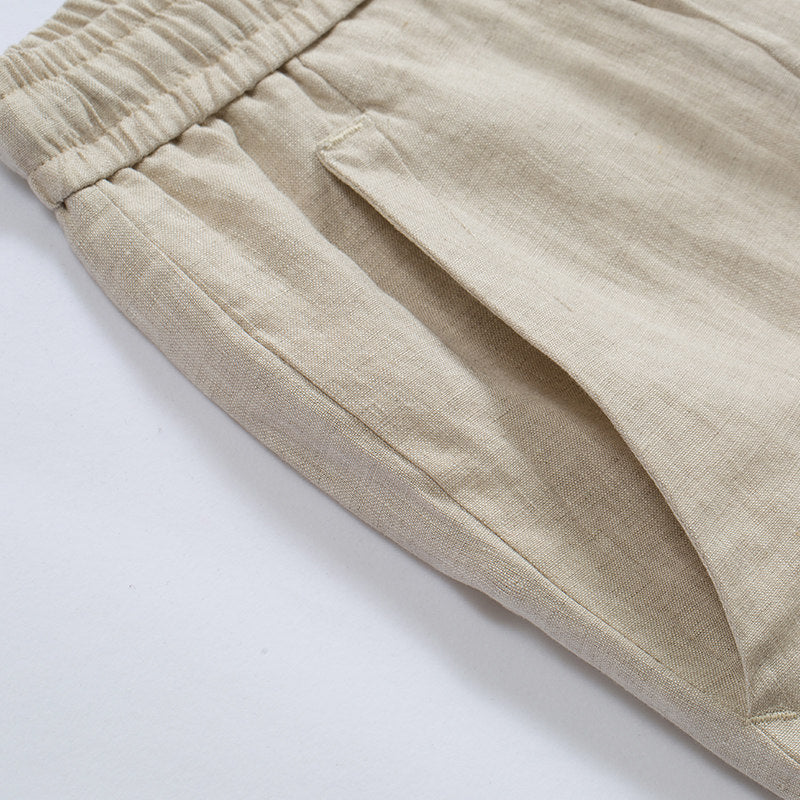 Men's Premium Linen Shorts - Breathable Casual Summer Shorts