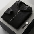 Thickened Zip-up Sweater Made From Pure Wool