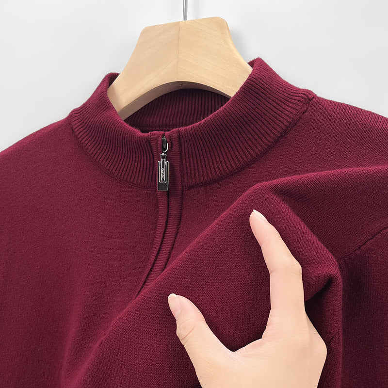 Fashion Men's Knitting Sweater Business Base Wool