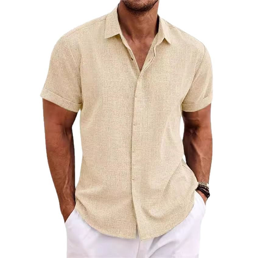 Beach Plus Size Men's Short-sleeve Shirt