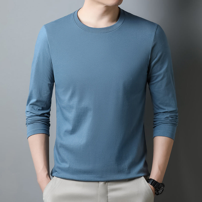 Mens Long-sleeve T-shirt Pure Cotton Hoodie