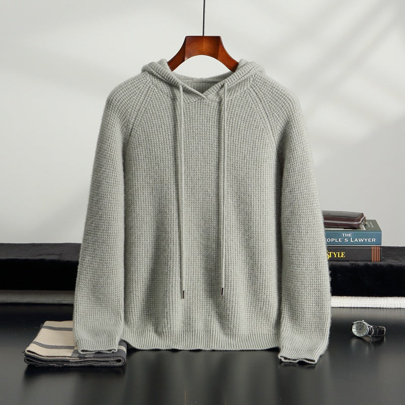 Autumn And Winter New Cross-border Hooded Cashmere Sweater